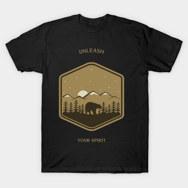 Unleash your Spirit T-Shirt by Town's End Design